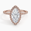 ecomposer-metal type-rose-gold-18K,ecomposer-ring setting-halo-pave