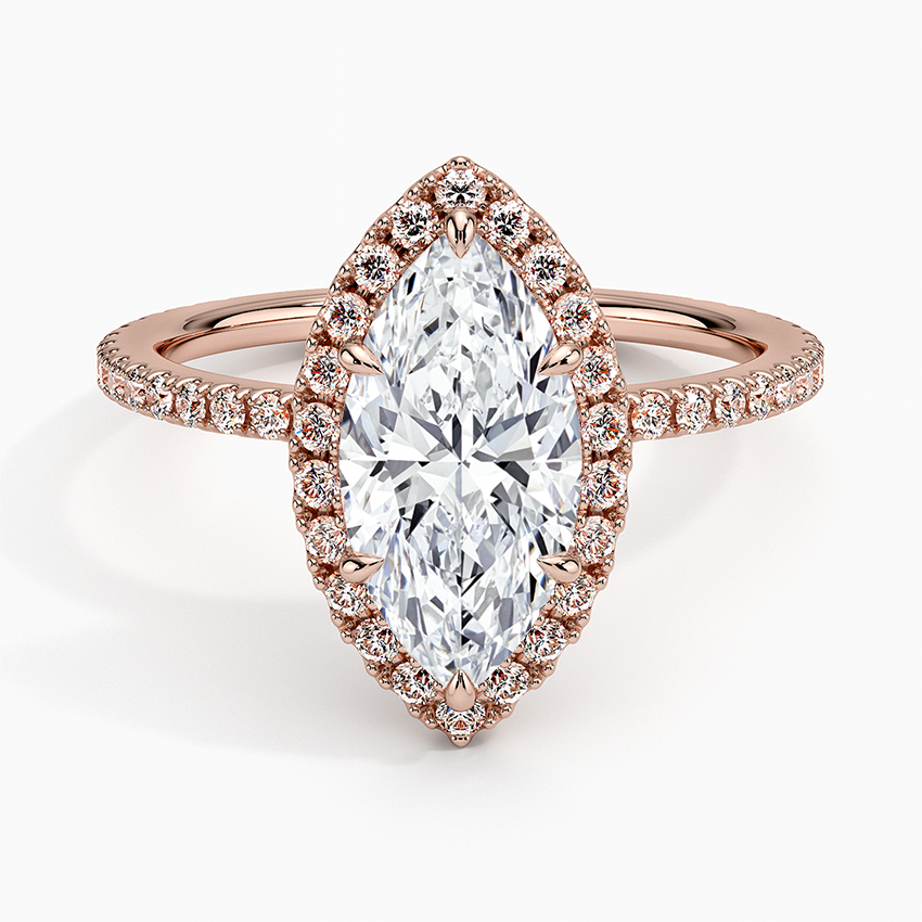 ecomposer-view with diamond shape-marquise,ecomposer-size-1.5-ct,ecomposer-metal type-rose-gold-18k