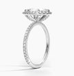 ecomposer-metal type-white-gold-18K,ecomposer-ring setting-halo-pave