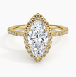 ecomposer-metal type-yellow-gold-18K,ecomposer-ring setting-halo-pave