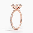 ecomposer-metal type-rose-gold-18K,ecomposer-ring setting-halo-pave