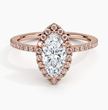 ecomposer-metal type-rose-gold-18K,ecomposer-ring setting-halo-pave