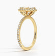 ecomposer-metal type-yellow-gold-18K,ecomposer-ring setting-halo-pave