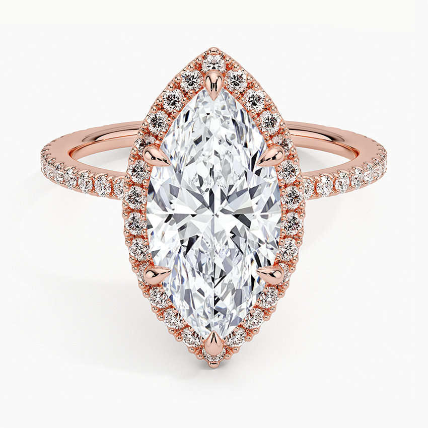 ecomposer-view with diamond shape-marquise,ecomposer-size-2.5-ct,ecomposer-metal type-rose-gold-18k