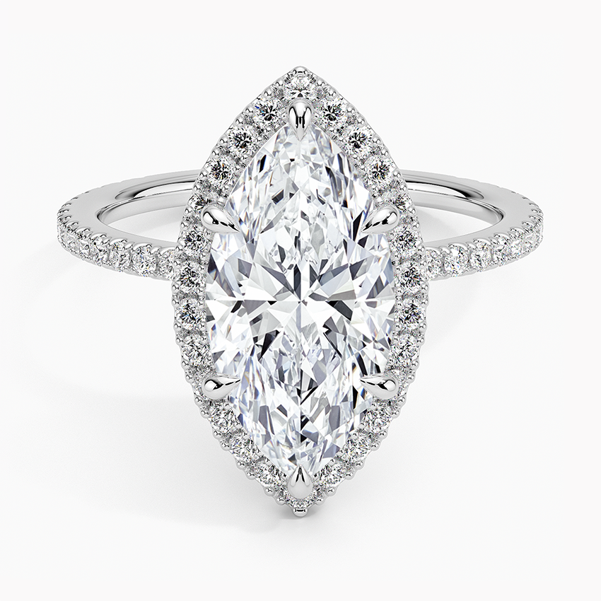 ecomposer-view with diamond shape-marquise,ecomposer-size-2.5-ct,ecomposer-metal type-white-gold-18k