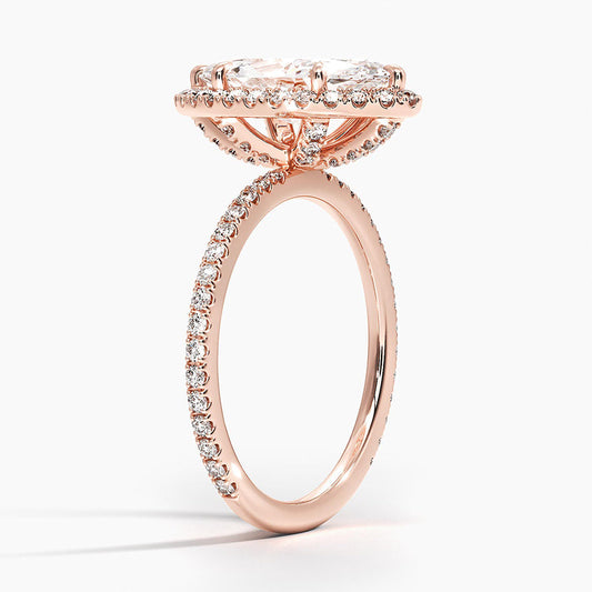 ecomposer-view with diamond shape-marquise,ecomposer-size-2-ct,ecomposer-metal type-rose-gold-18k