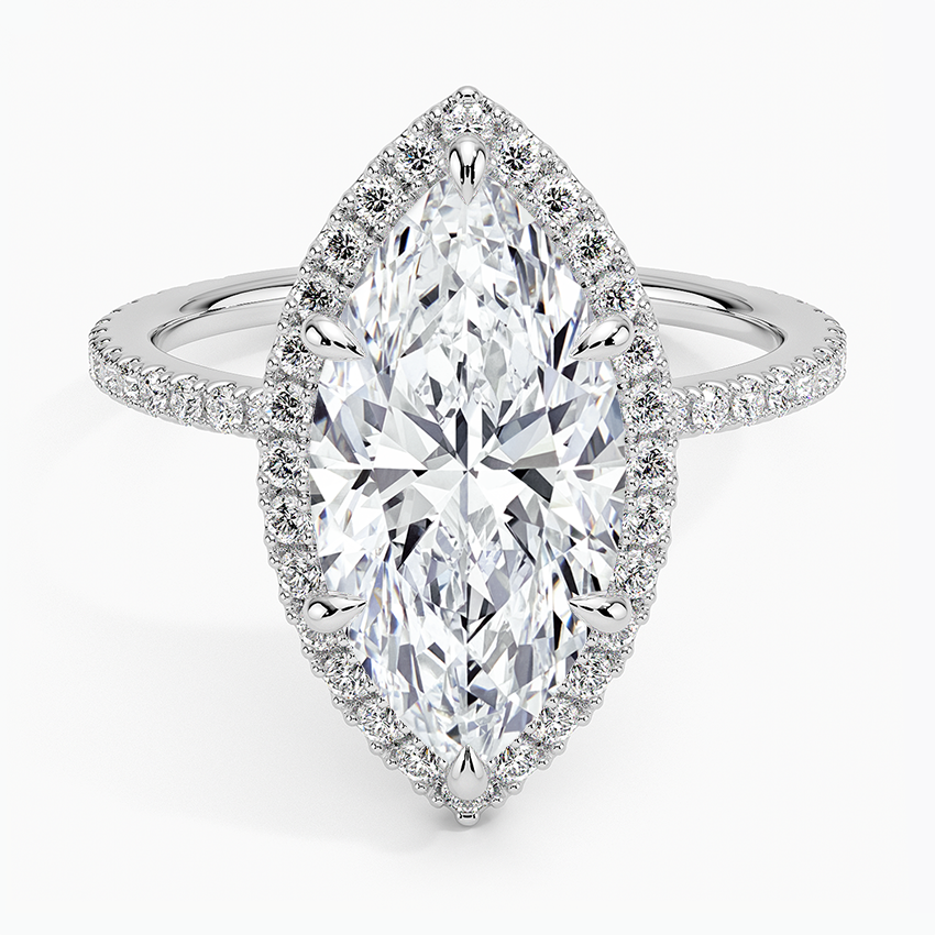 ecomposer-view with diamond shape-marquise,ecomposer-size-3-ct,ecomposer-metal type-white-gold-18k