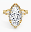 ecomposer-metal type-yellow-gold-18K,ecomposer-ring setting-halo-pave