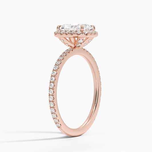 ecomposer-view with diamond shape-radiant,ecomposer-size-1-ct,ecomposer-metal type-rose-gold-18k