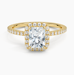 ecomposer-view with diamond shape-radiant,ecomposer-size-1-ct,ecomposer-metal type-yellow-gold-18k