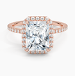 ecomposer-view with diamond shape-radiant,ecomposer-size-2-ct,ecomposer-metal type-rose-gold-18k