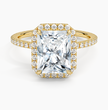 ecomposer-view with diamond shape-radiant,ecomposer-size-2-ct,ecomposer-metal type-yellow-gold-18k