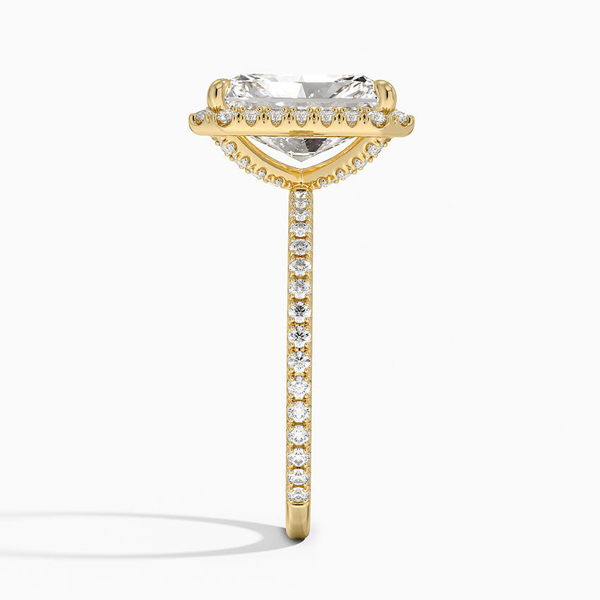 ecomposer-view with diamond shape-radiant,ecomposer-size-3-ct,ecomposer-metal type-yellow-gold-18k