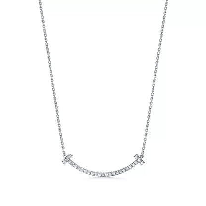 Necklace | White Gold | Medium | Smile | 0.5 ct