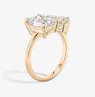 ecomposer-view with diamond shape-emerald-and-pear,ecomposer-metal type-rose-gold-18k