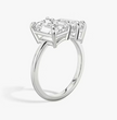 ecomposer-view with diamond shape-emerald-and-pear,ecomposer-metal type-white-gold-18k
