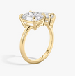 ecomposer-view with diamond shape-emerald-and-pear,ecomposer-metal type-yellow-gold-18k