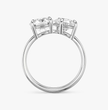 ecomposer-view with diamond shape-round-and-pear,ecomposer-metal type-white-gold-18k
