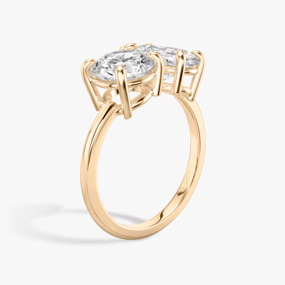 ecomposer-view with diamond shape-round-and-oval,ecomposer-metal type-rose-gold-18k