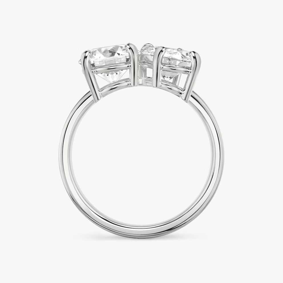 ecomposer-view with diamond shape-round-and-oval,ecomposer-metal type-white-gold-18k