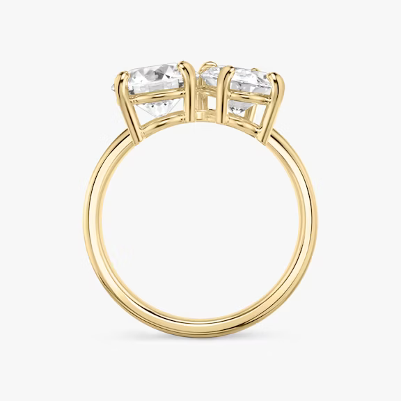 ecomposer-view with diamond shape-round-and-oval,ecomposer-metal type-yellow-gold-18k