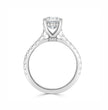 1 Carat Elongated Cushion (Brilliant Cut) Natural Diamond Pave Hidden Halo Engagement Ring in 18K Gold (Diamond Color G, Clarity, VS2, Very Good/Excellent Cut, GIA certificate) | From 0.5 to 3 Carat