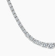 Tennis Graduated Lab Diamond (17 ct.) Necklace (17 in.) 18K White Gold