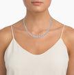 Tennis Graduated Lab Diamond (22 ct.) Necklace (17 in.) 18K White Gold