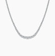 Tennis Graduated Lab Diamond (22 ct.) Necklace (17 in.) 18K White Gold