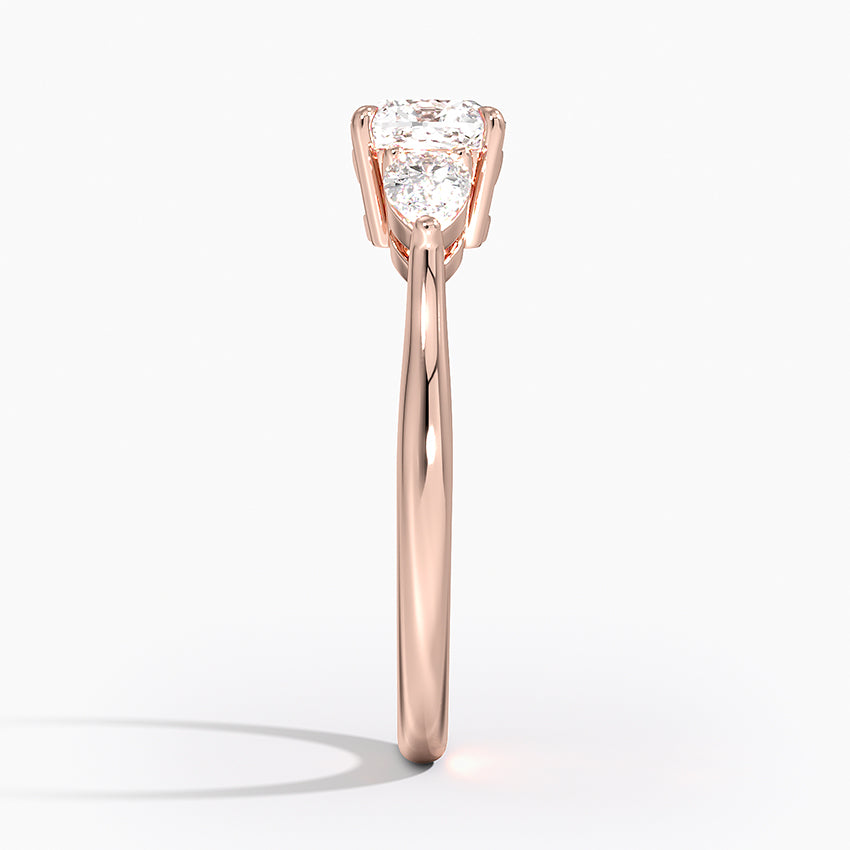 ecomposer-view with diamond shape-cushion,ecomposer-size-1-ct,ecomposer-metal type-rose-gold-18k