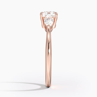 ecomposer-view with diamond shape-cushion,ecomposer-size-1-ct,ecomposer-metal type-rose-gold-18k
