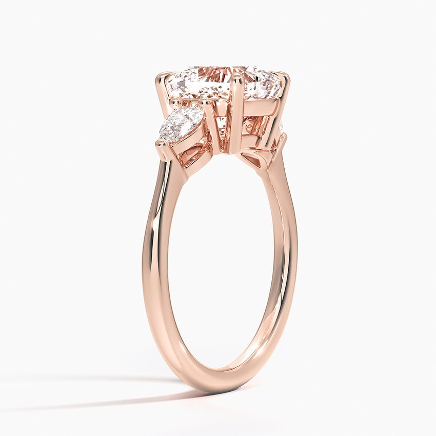 ecomposer-view with diamond shape-cushion,ecomposer-size-2.5-ct,ecomposer-metal type-rose-gold-18k