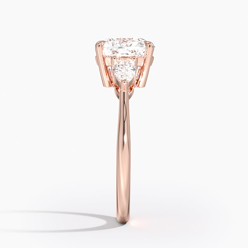 ecomposer-view with diamond shape-cushion,ecomposer-size-2.5-ct,ecomposer-metal type-rose-gold-18k