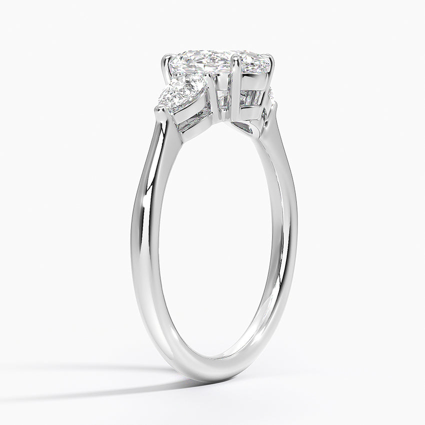 ecomposer-view with diamond shape-oval,ecomposer-size-1-ct,ecomposer-metal type-white-gold-18k