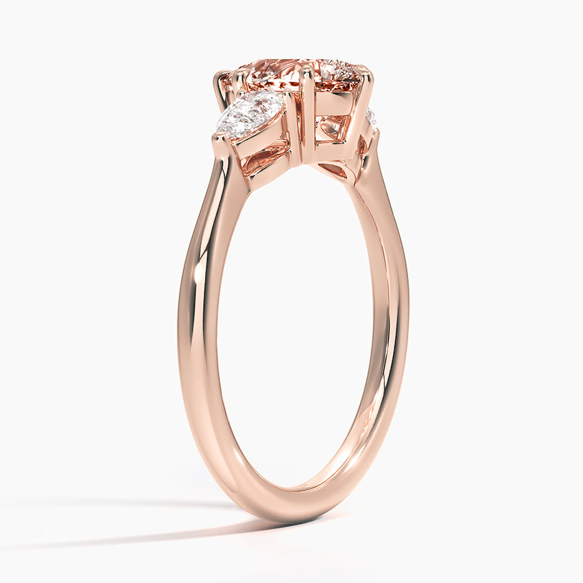 ecomposer-view with diamond shape-pear,ecomposer-size-1-ct,ecomposer-metal type-rose-gold-18k