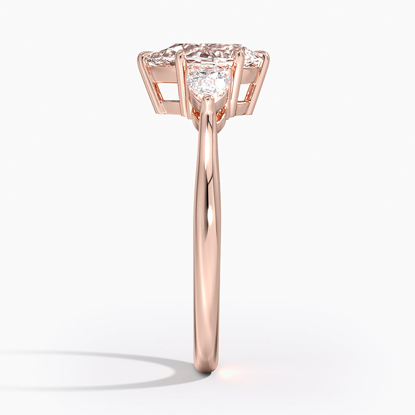 ecomposer-view with diamond shape-pear,ecomposer-size-1-ct,ecomposer-metal type-rose-gold-18k