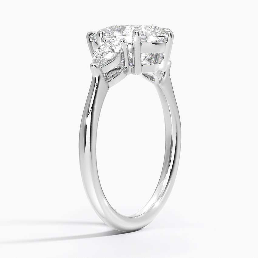 ecomposer-view with diamond shape-pear,ecomposer-size-2-ct,ecomposer-metal type-white-gold-18k