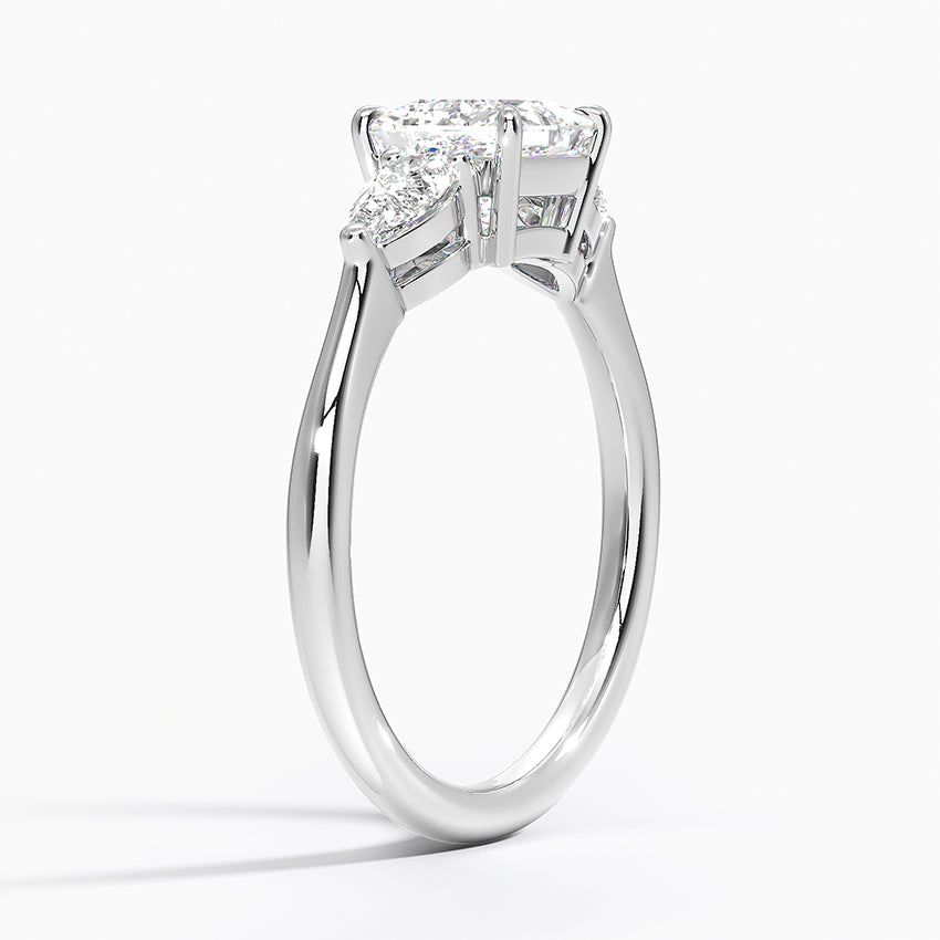 ecomposer-view with diamond shape-princess,ecomposer-size-1-ct,ecomposer-metal type-white-gold-18k