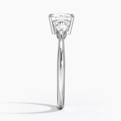 ecomposer-view with diamond shape-princess,ecomposer-size-1-ct,ecomposer-metal type-white-gold-18k