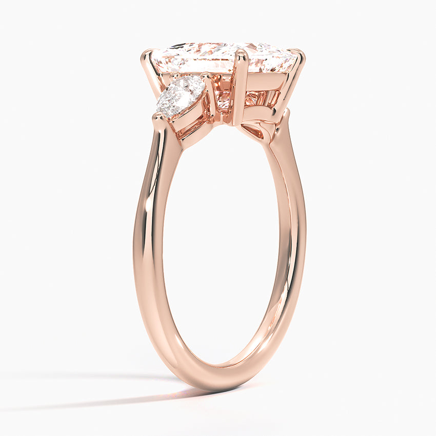 ecomposer-metal type-rose-gold-18K,ecomposer-ring setting-trilogy