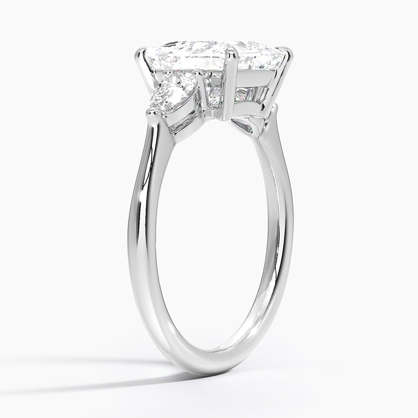 ecomposer-view with diamond shape-princess,ecomposer-size-2-ct,ecomposer-metal type-white-gold-18k