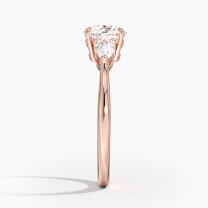 ecomposer-view with diamond shape-round,ecomposer-size-1-ct,ecomposer-metal type-rose-gold-18k
