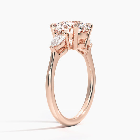 ecomposer-view with diamond shape-round,ecomposer-size-2.5-ct,ecomposer-metal type-rose-gold-18k