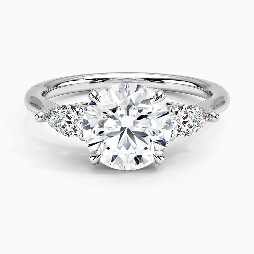 ecomposer-view with diamond shape-round,ecomposer-size-2-ct,ecomposer-metal type-white-gold-18k