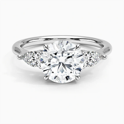 ecomposer-view with diamond shape-round,ecomposer-size-2-ct,ecomposer-metal type-white-gold-18k
