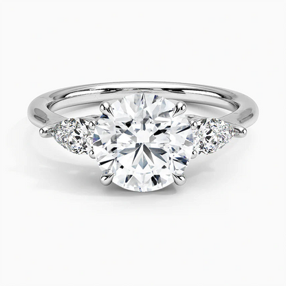 ecomposer-view with diamond shape-round,ecomposer-size-2-ct,ecomposer-metal type-white-gold-18k