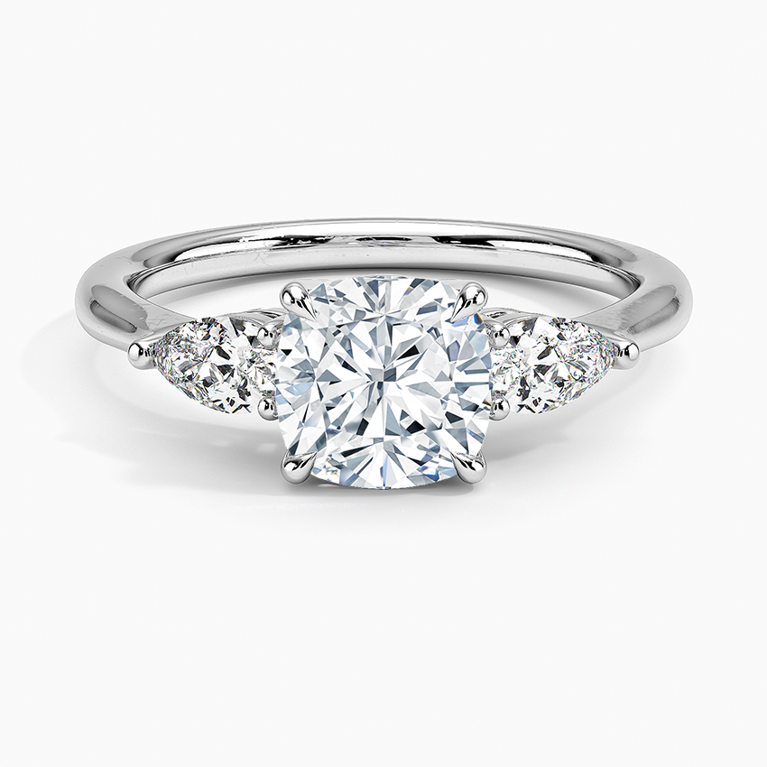 ecomposer-view with diamond shape-cushion,ecomposer-size-1.5-ct,ecomposer-metal type-white-gold-18k