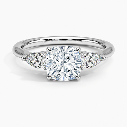 ecomposer-view with diamond shape-cushion,ecomposer-size-1.5-ct,ecomposer-metal type-white-gold-18k