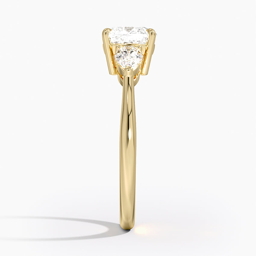 ecomposer-metal type-yellow-gold-18K,ecomposer-ring setting-trilogy