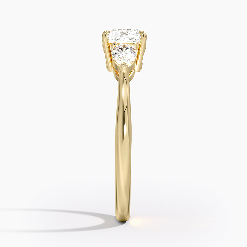 ecomposer-metal type-rose-gold-18K,ecomposer-ring setting-trilogy